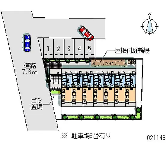 ★手数料０円★厚木市戸室１丁目　月極駐車場（LP）